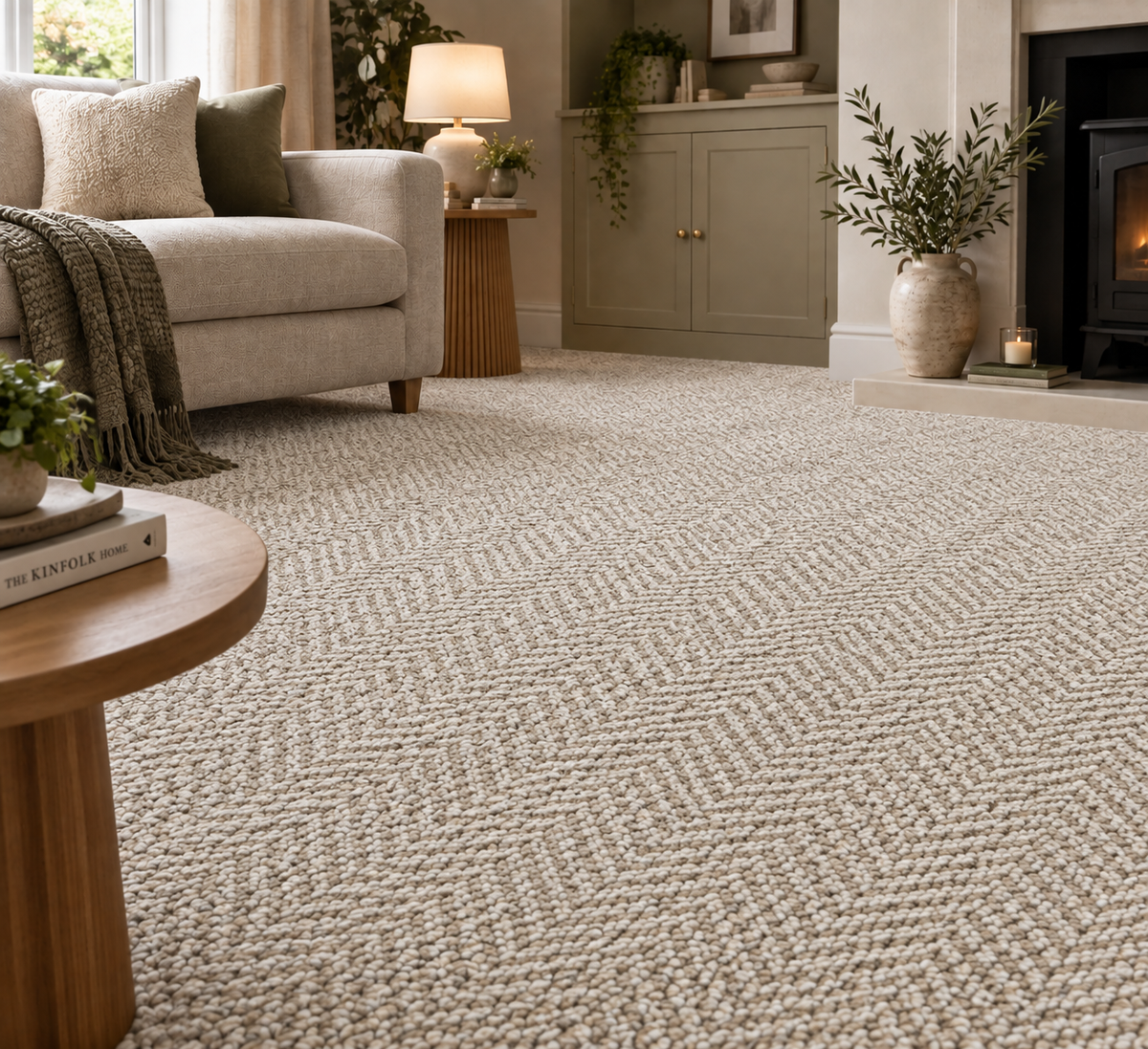 Havanna Herringbone Carpet Beige